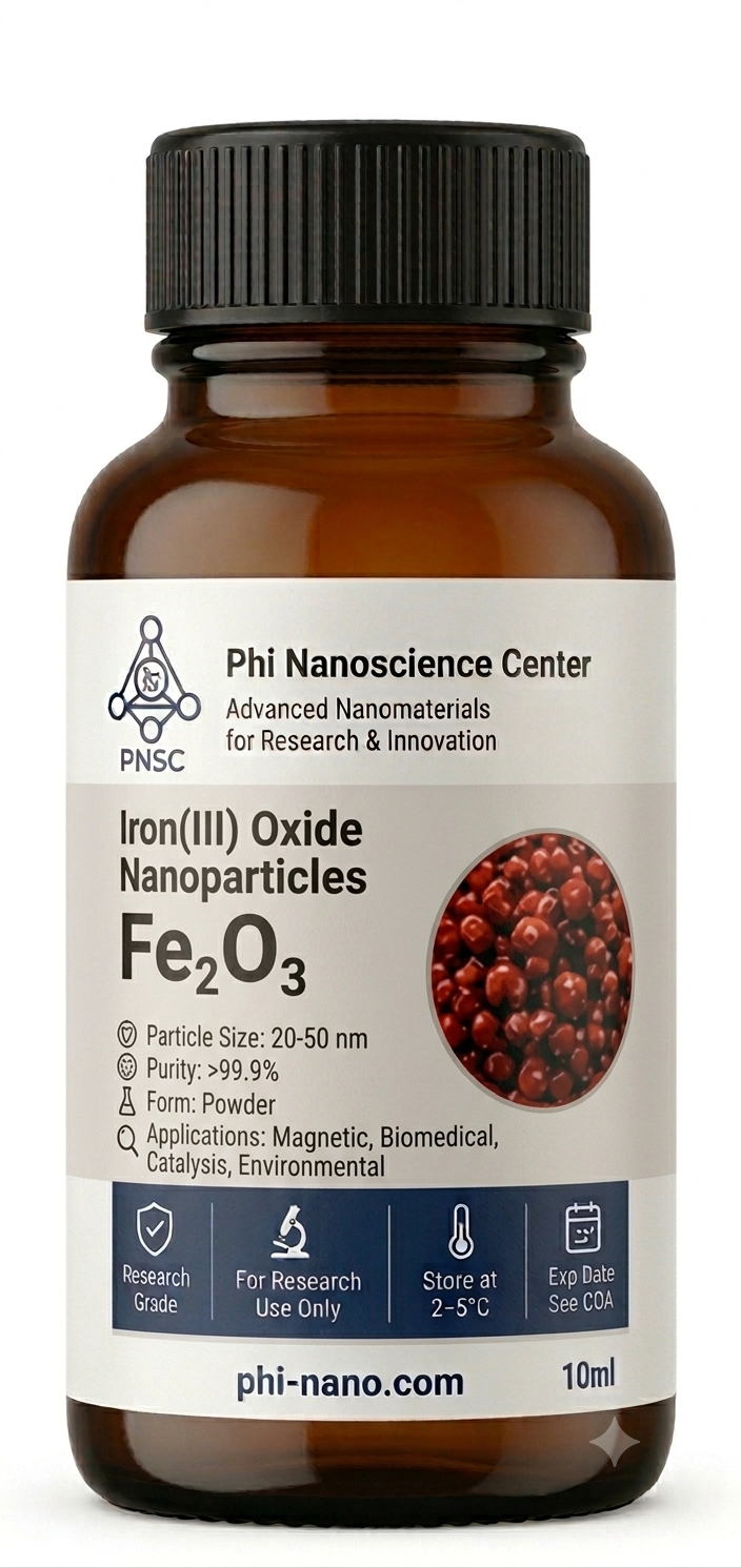 Iron Oxide Nanoparticles (Fe₂O₃ NPs) powder 1gr
